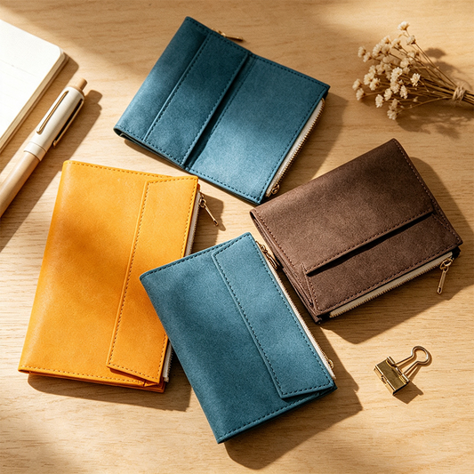 Washable Kraft Paper Zipper Pouch