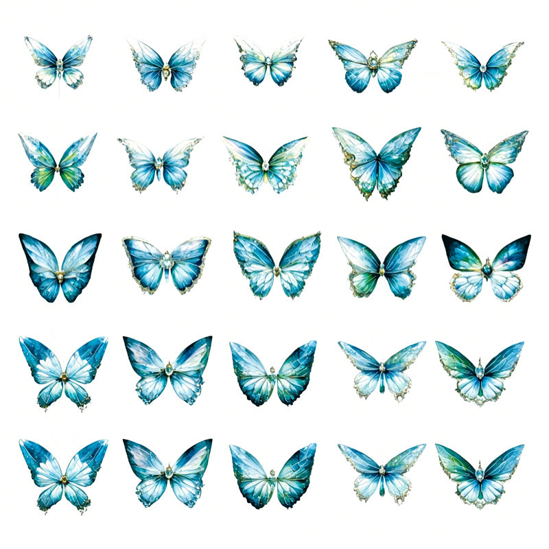Butterfly Whisper Holographic PET Stickers