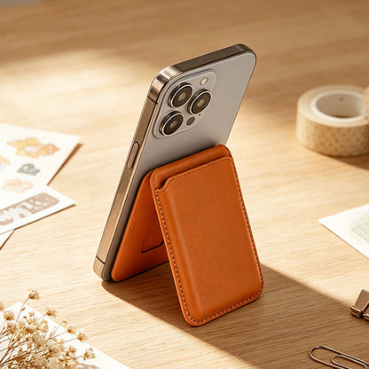 MagSafe Leather Card Wallet with Stand