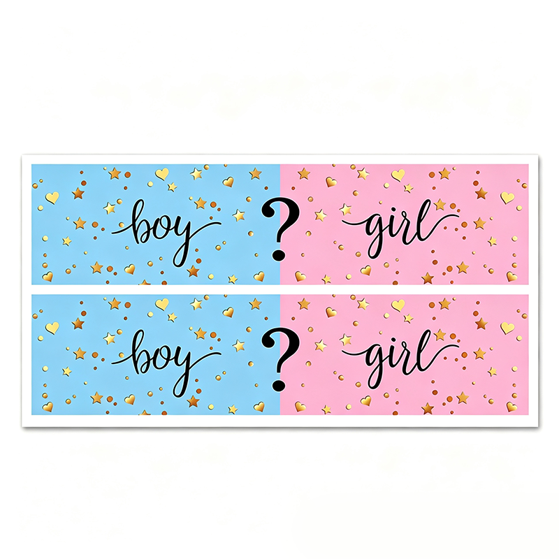 Boy Or Girl Reveal Sticker Sheet