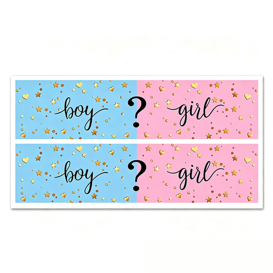 Boy Or Girl Reveal Sticker Sheet
