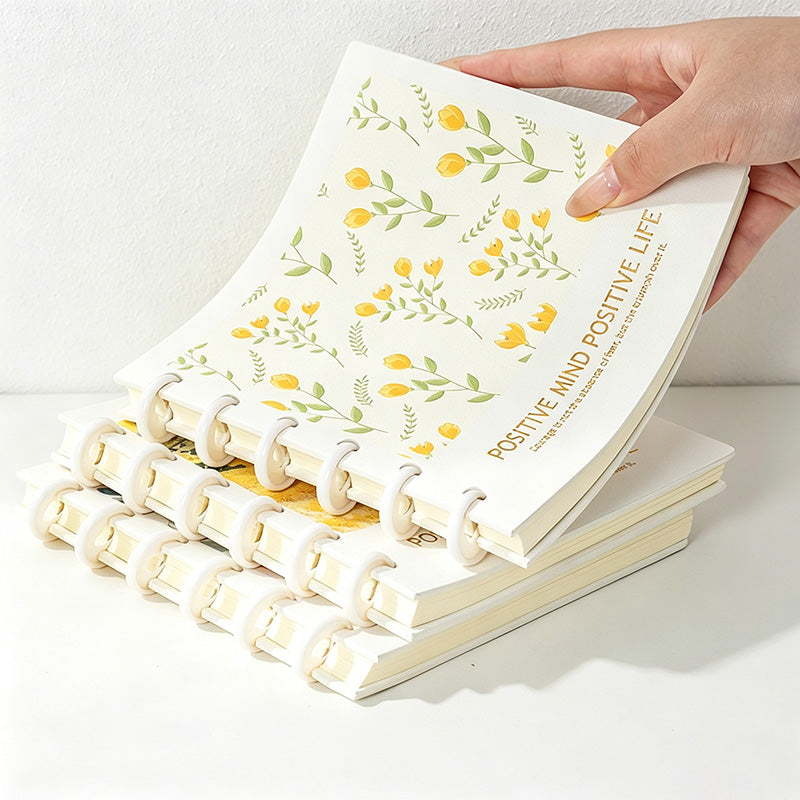 CouldNook Aesthetic Square Discbound Loose-Leaf Notebook
