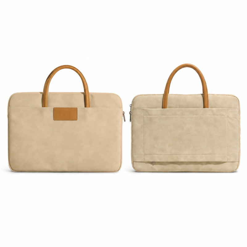 Faux PU Handheld Business Laptop Briefcase