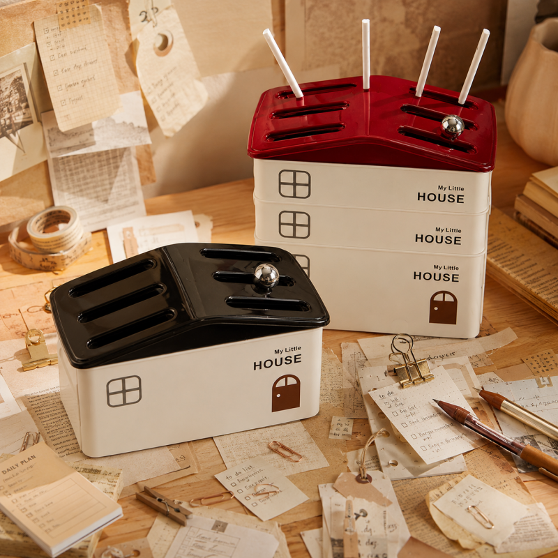 Multi-Layer House Shape Storage Box