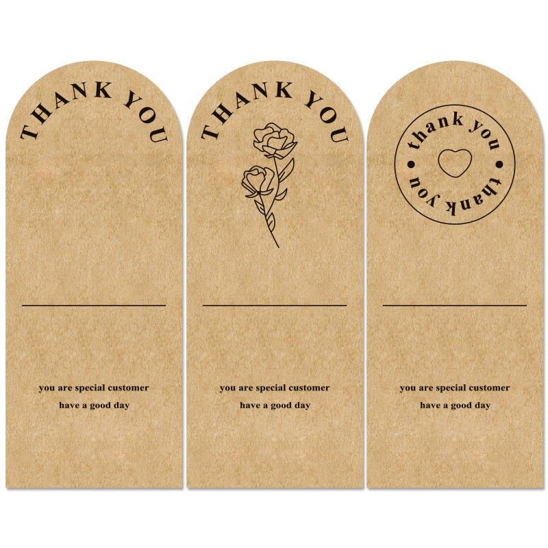 Kraft Botanical Thank You Tags Sticker
