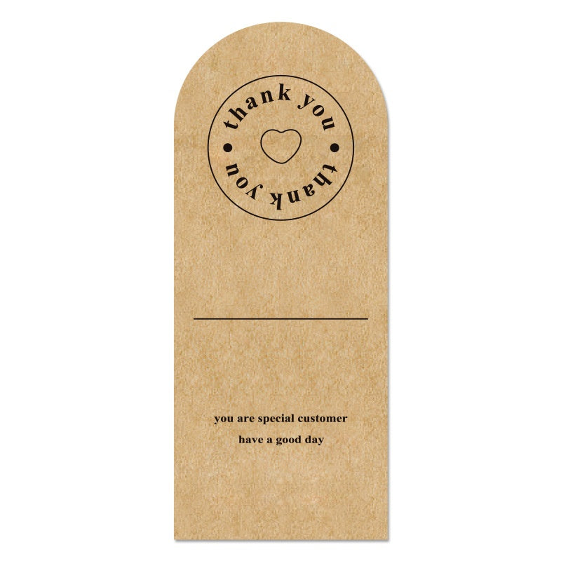 Kraft Botanical Thank You Tags Sticker