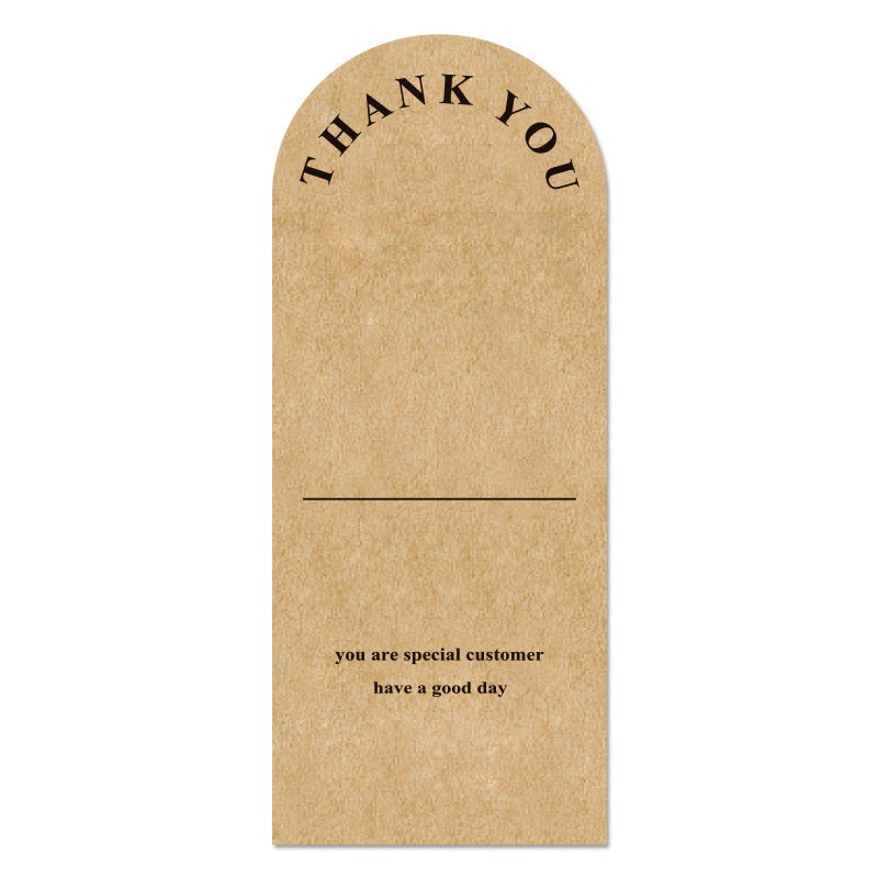Kraft Botanical Thank You Tags Sticker