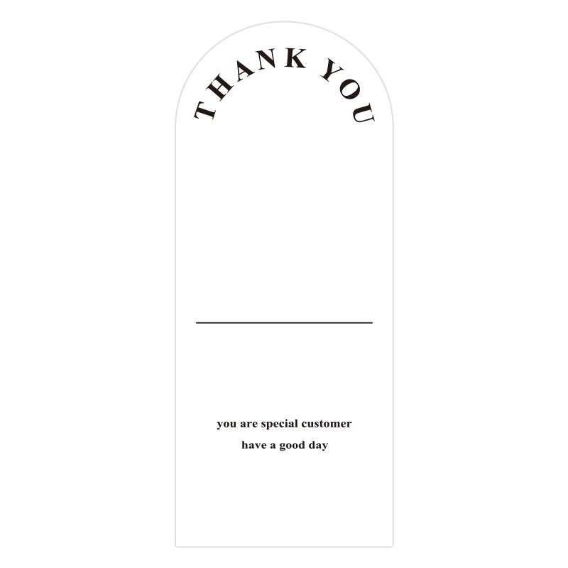 Kraft Botanical Thank You Tags Sticker