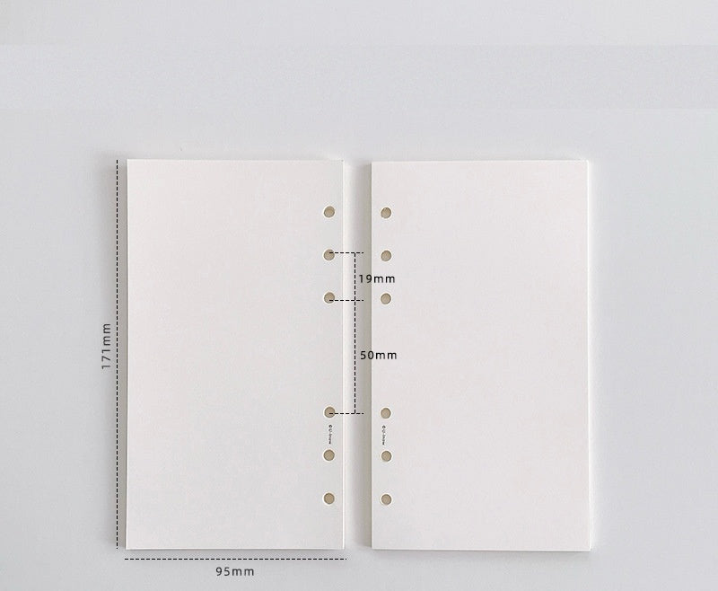 A6 Planner Binder Refill Paper