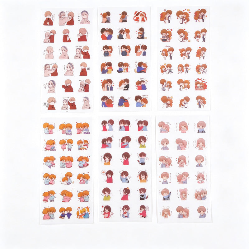 6PCS Washi Sticker Set