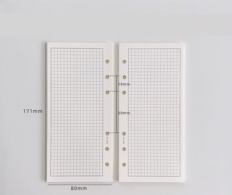 A6 Planner Binder Refill Paper