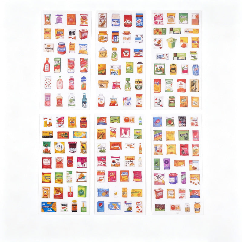 6PCS Washi Sticker Set