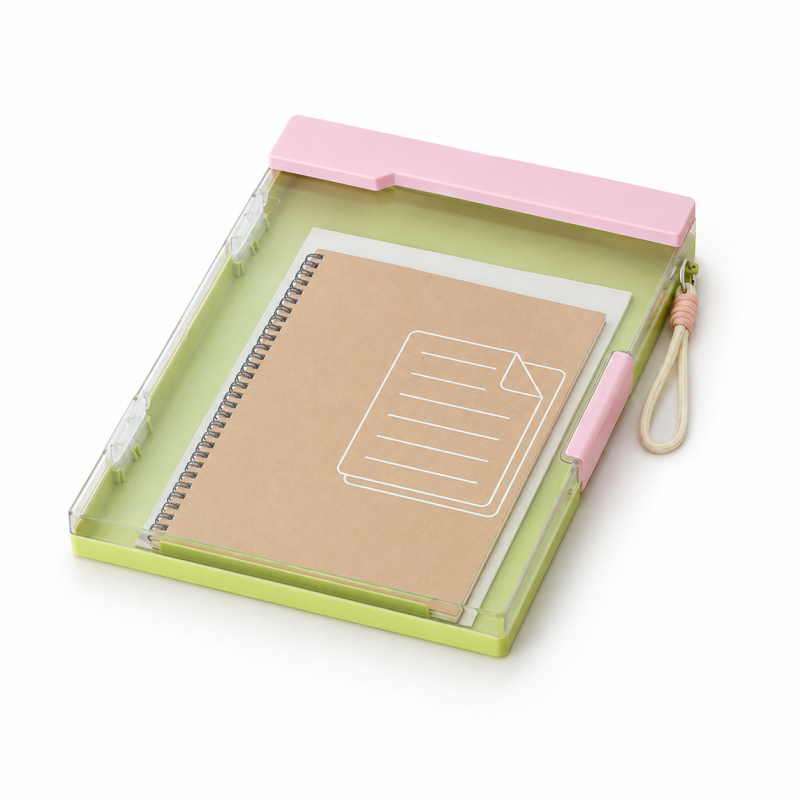 A4 Transparent Dual Clip Organizer
