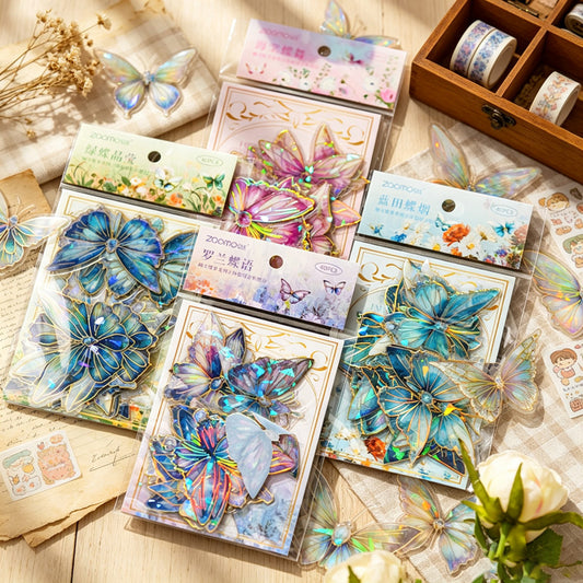 Butterfly Whisper Holographic PET Stickers