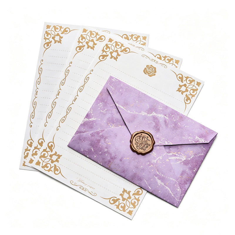 Vintage Paper Envelope Wax Seal Set
