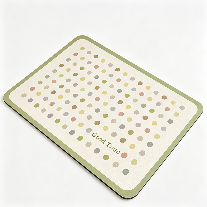 Color Dot Diatomite Drying Mat