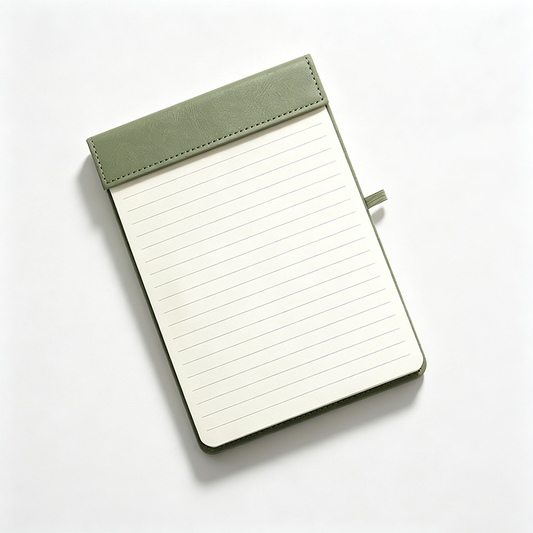 Faux Leather Tear-Off Notepad