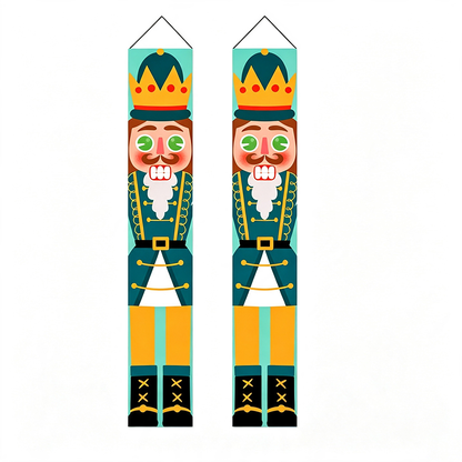Christmas Porch Banner Door Decorations