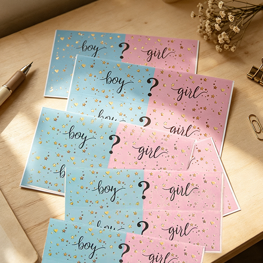 Boy Or Girl Reveal Sticker Sheet