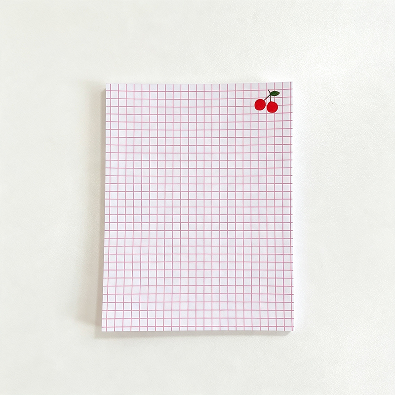 Cherry Checklist Memo Pad