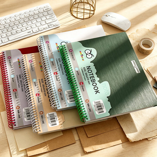 Color Divider Spiral Notebook