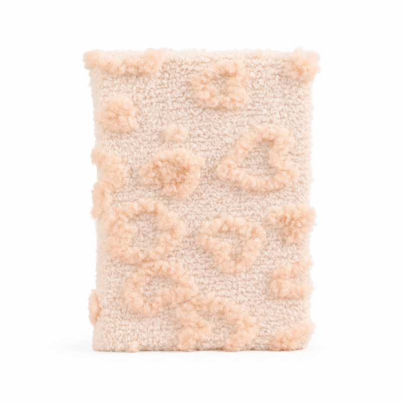 Raised Rose Plush Journal Notebook