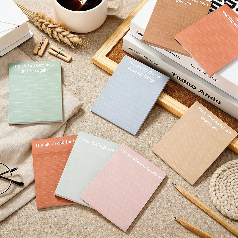 Mindful Color Block Sticky Notes