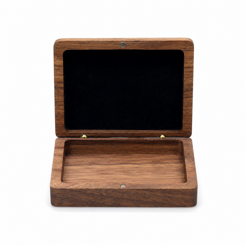 Hinged Presentation Wooden Card Box