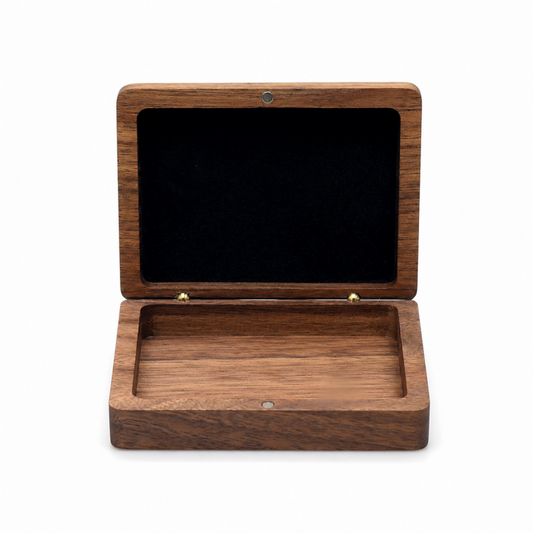 Hinged Presentation Wooden Card Box
