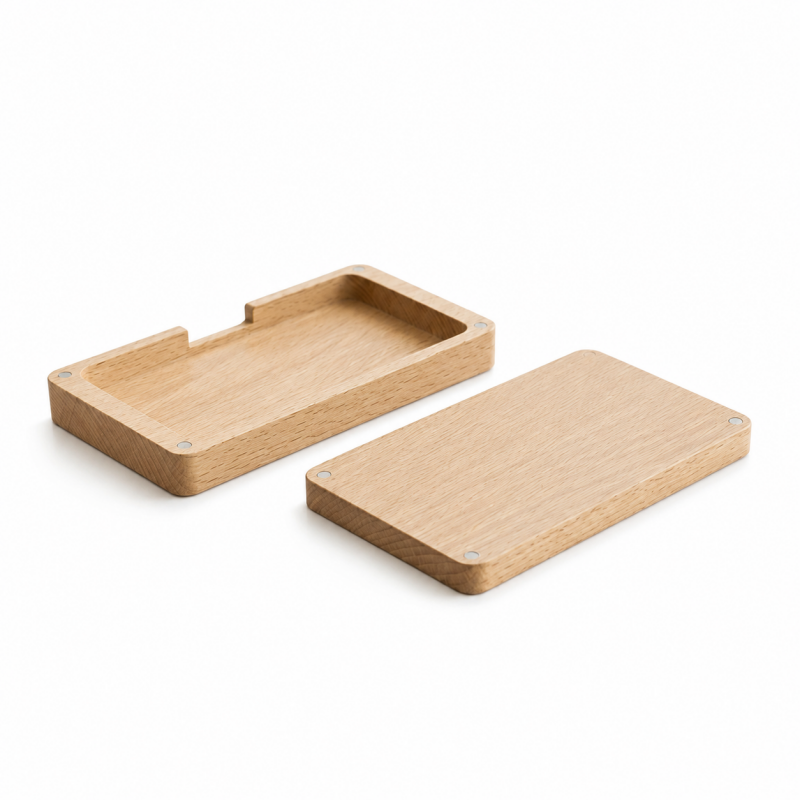 Natural Wood Business Card Case