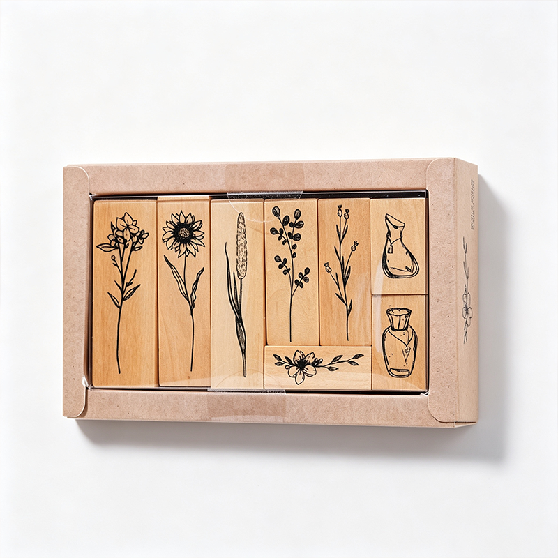 Forest Notes Wooden Stamp Set