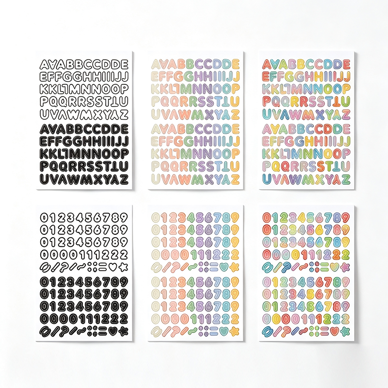Color Grid Mini Sticker Sheets