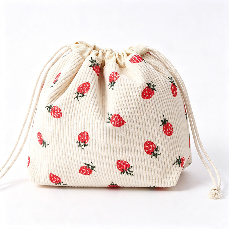 Floral Drawstring Organizer Pouch
