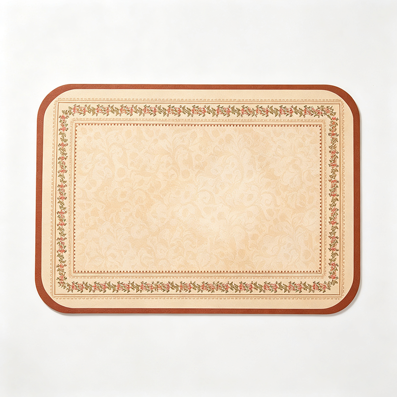 Floral Vintage Cream Style Mat