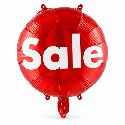 18-Inch SALE Round Foil Balloons – 50-Piece Pack