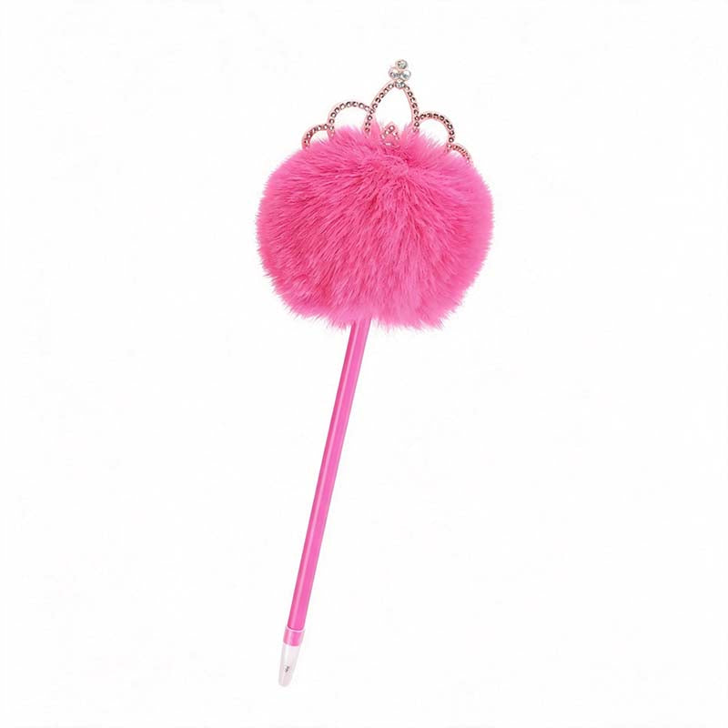 Crown Pom Topper Gel Pen