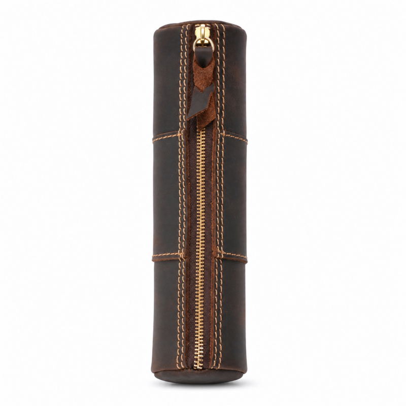 Genuine Leather Vintage Pen Pouch