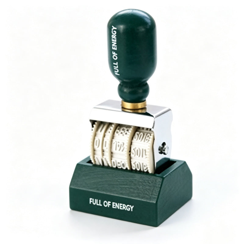 Vintage Adjustable Roller Date Stamp