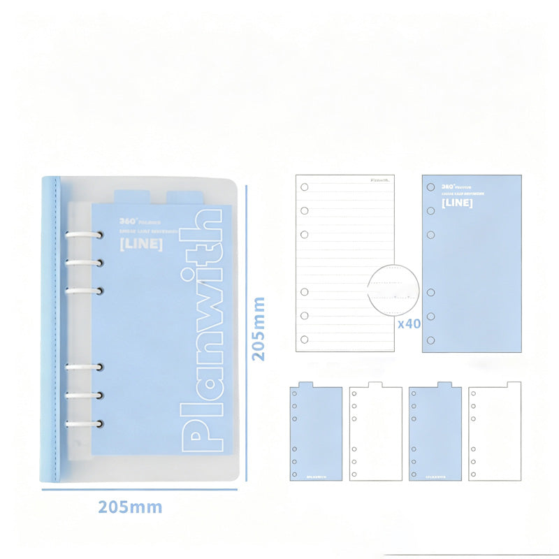 Pastel B5 Refillable Binder Notebook