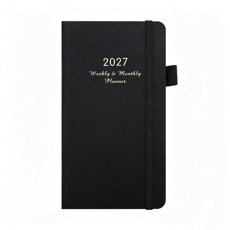 2027 Weekly & Monthly Planner – Compact Hardcover Agenda