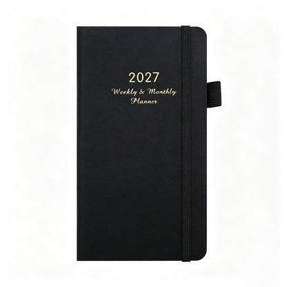 2027 Weekly & Monthly Planner – Compact Hardcover Agenda