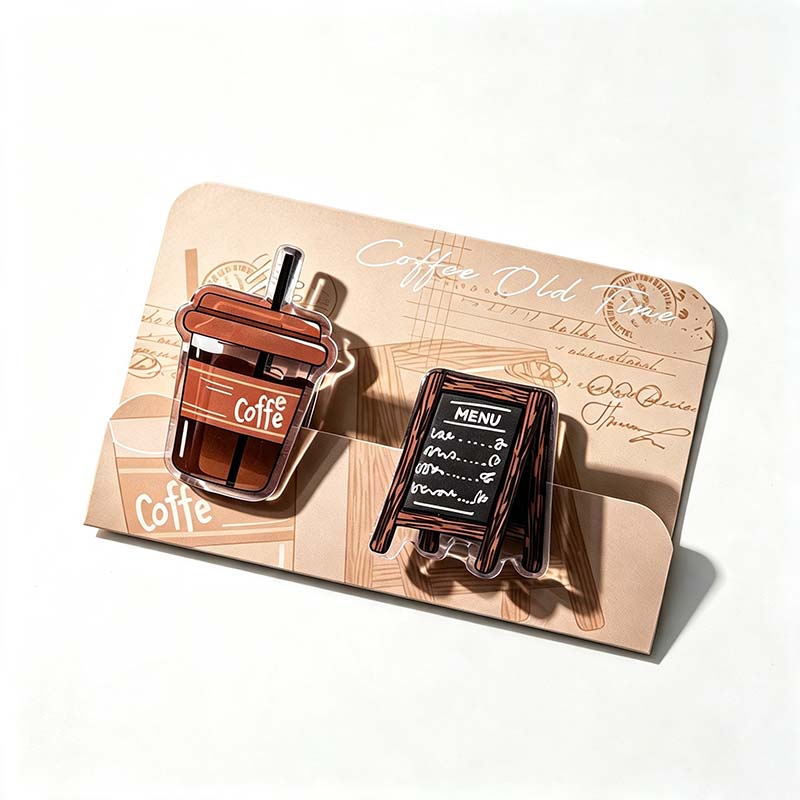 Vintage Coffee Acrylic Decorative Clip
