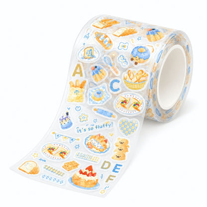 Bakery Sweets Die-Cut PET Sticker Tape