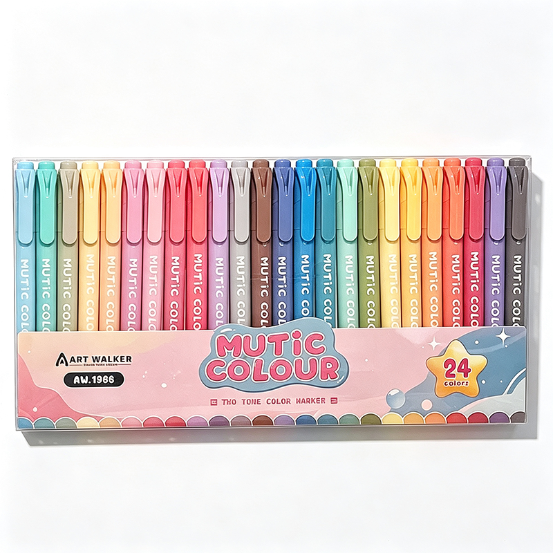 Double-Headed Highlighter Marker Set