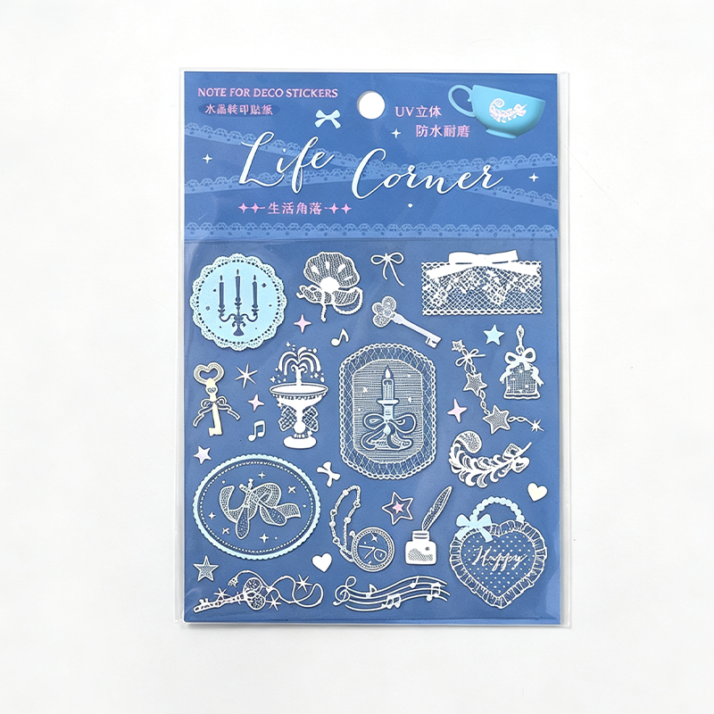 Vintage Lace Transfer Sticker Sheet