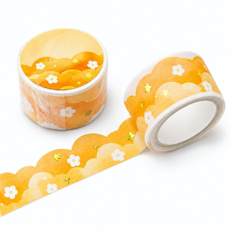 Gold Stamping Dreamy Cloud Washi Tape