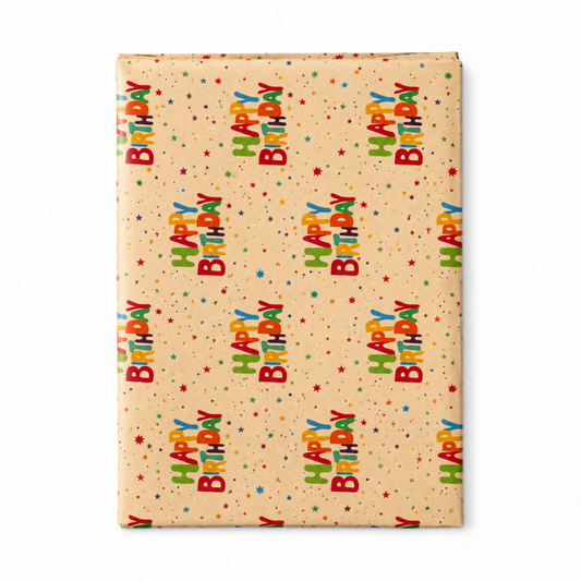 5 Birthday Decorative Gift Wrapping Paper