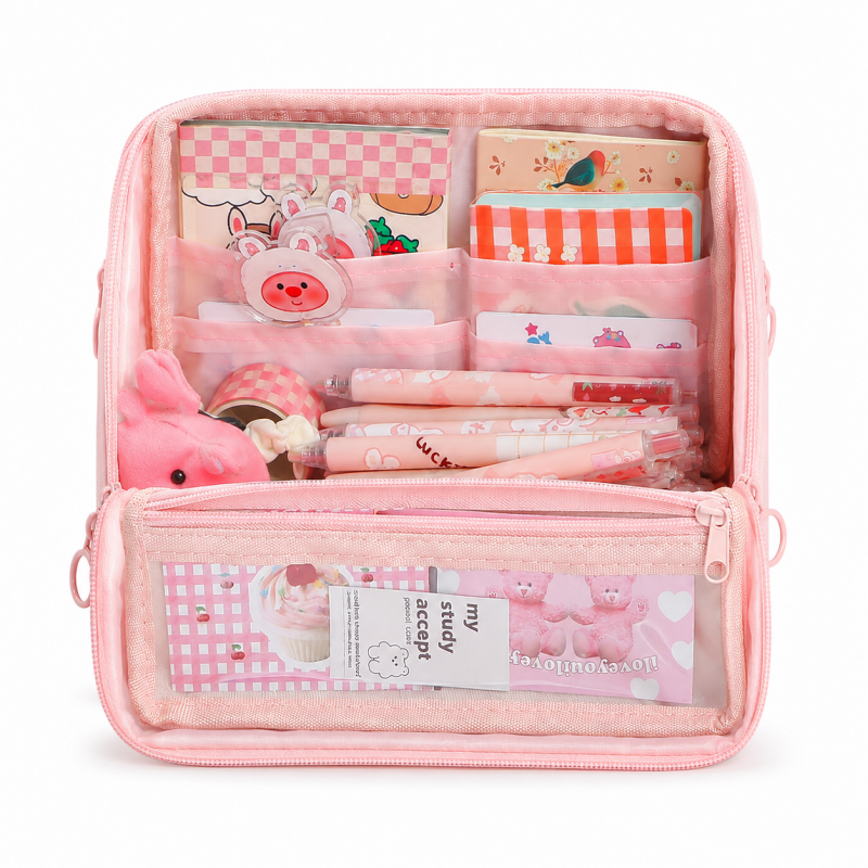 Large Capacity Standing Pencil Case Pencil Set