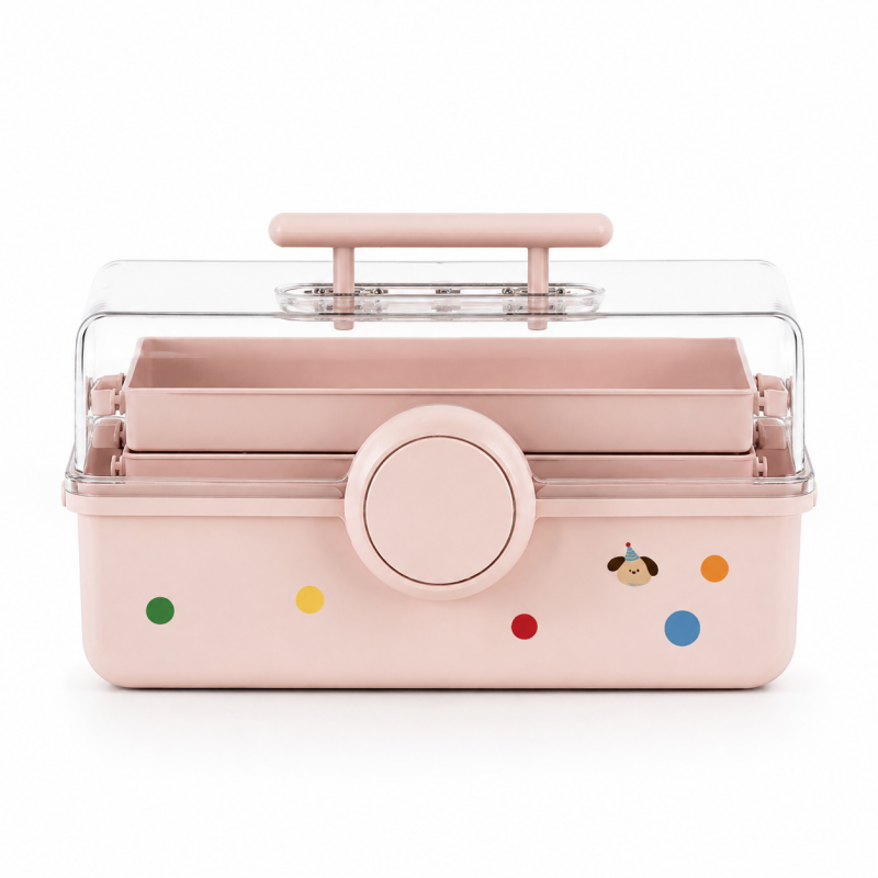 Covered Desktop Stationery Storage Box