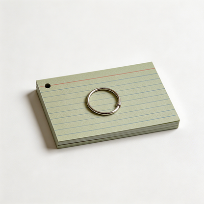Vintage Ruled Index Cards – 150gsm Double-Sided
